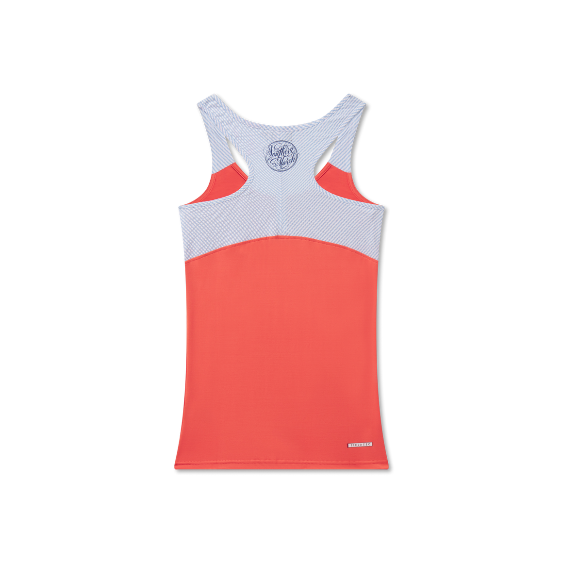 Neon Coral | FieldTec™ Racerback Yoga Tank | Back