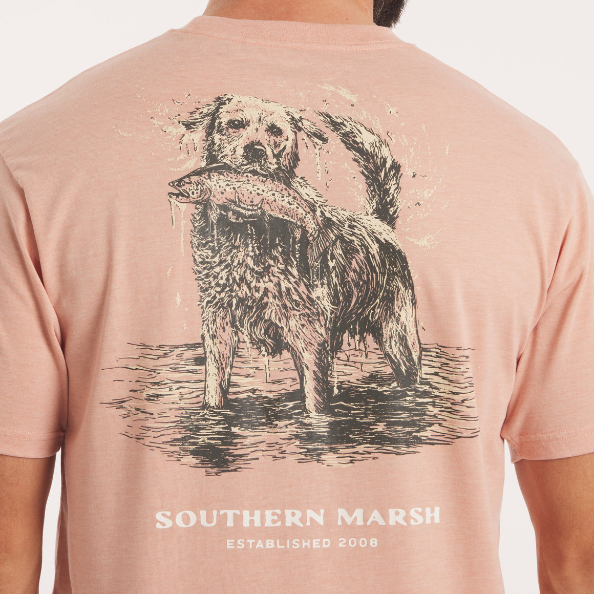 Salmon | On Model Back Detail
