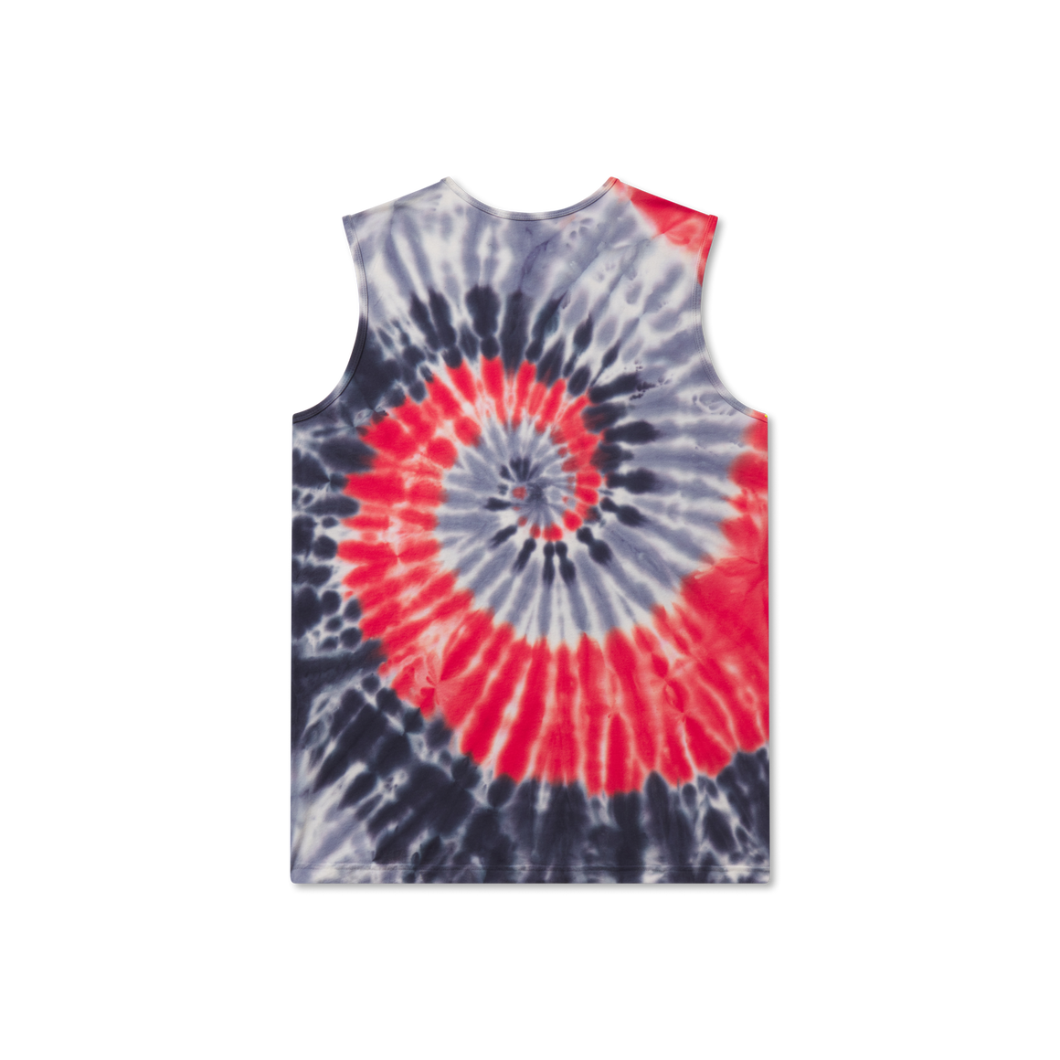 Red White and Blue Tie Dye | Whitling Tie-Dye Tank | Spiral | Back