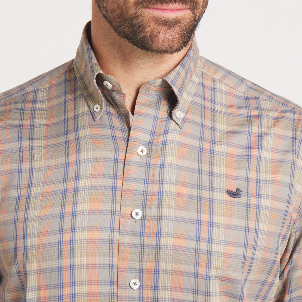 Burnt   Taupe Grid | ON MODEL DETAIL