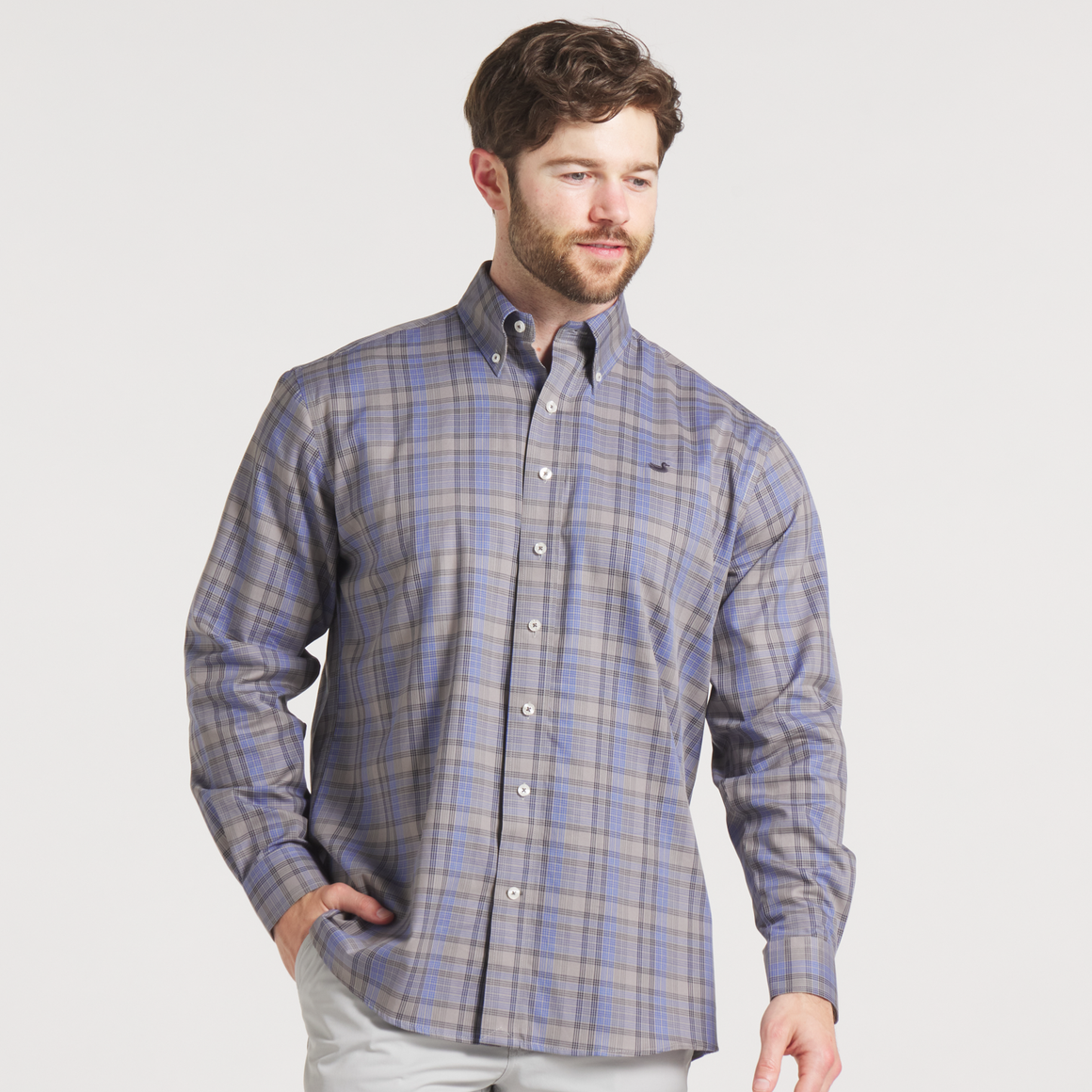 Light Gray Grid | ON MODEL FRONT