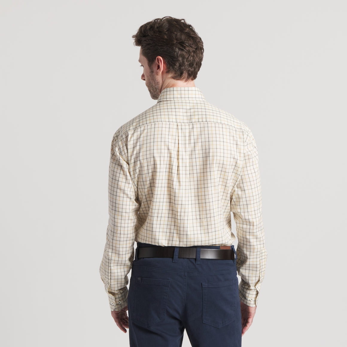 Oatmeal & Stone Brown | On Model | Back