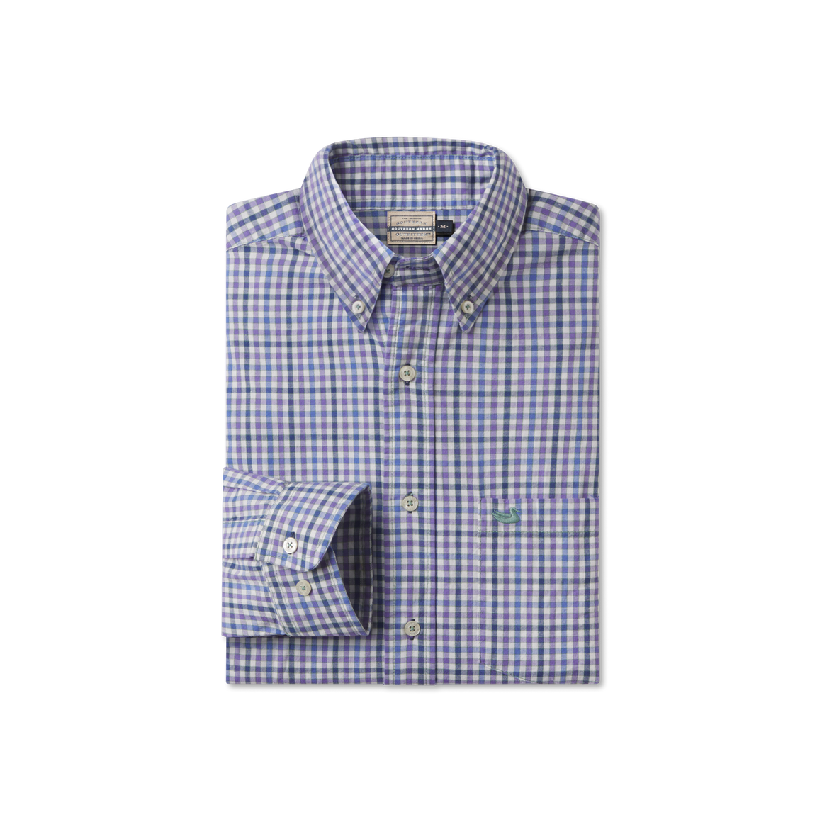 Lilac and Blue Washed Gingham
