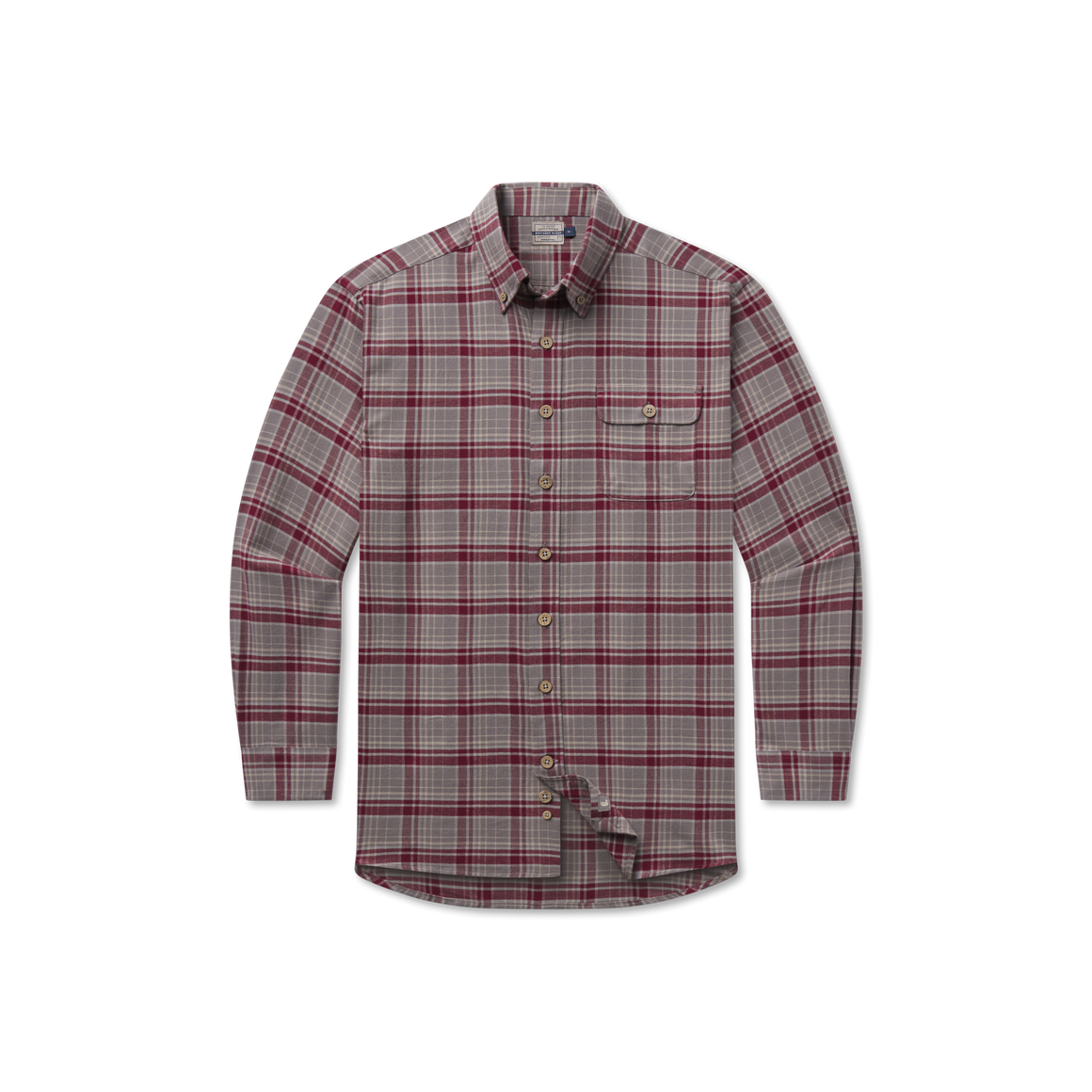 Maroon & Dark Gray Flannel | Front