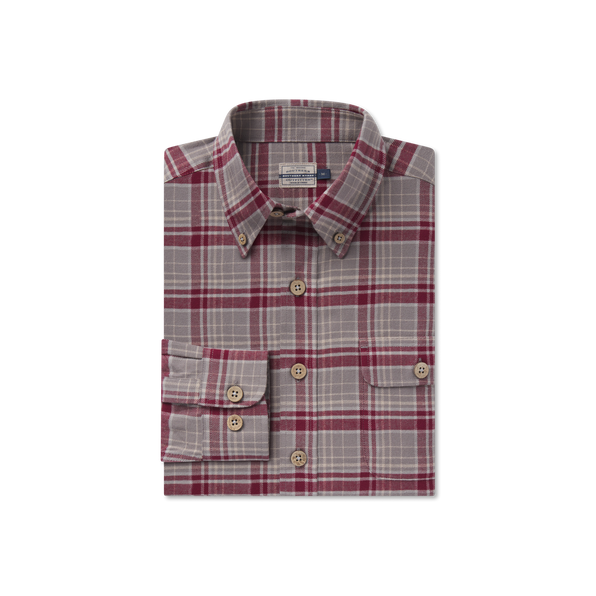 Maroon & Dark Gray Flannel