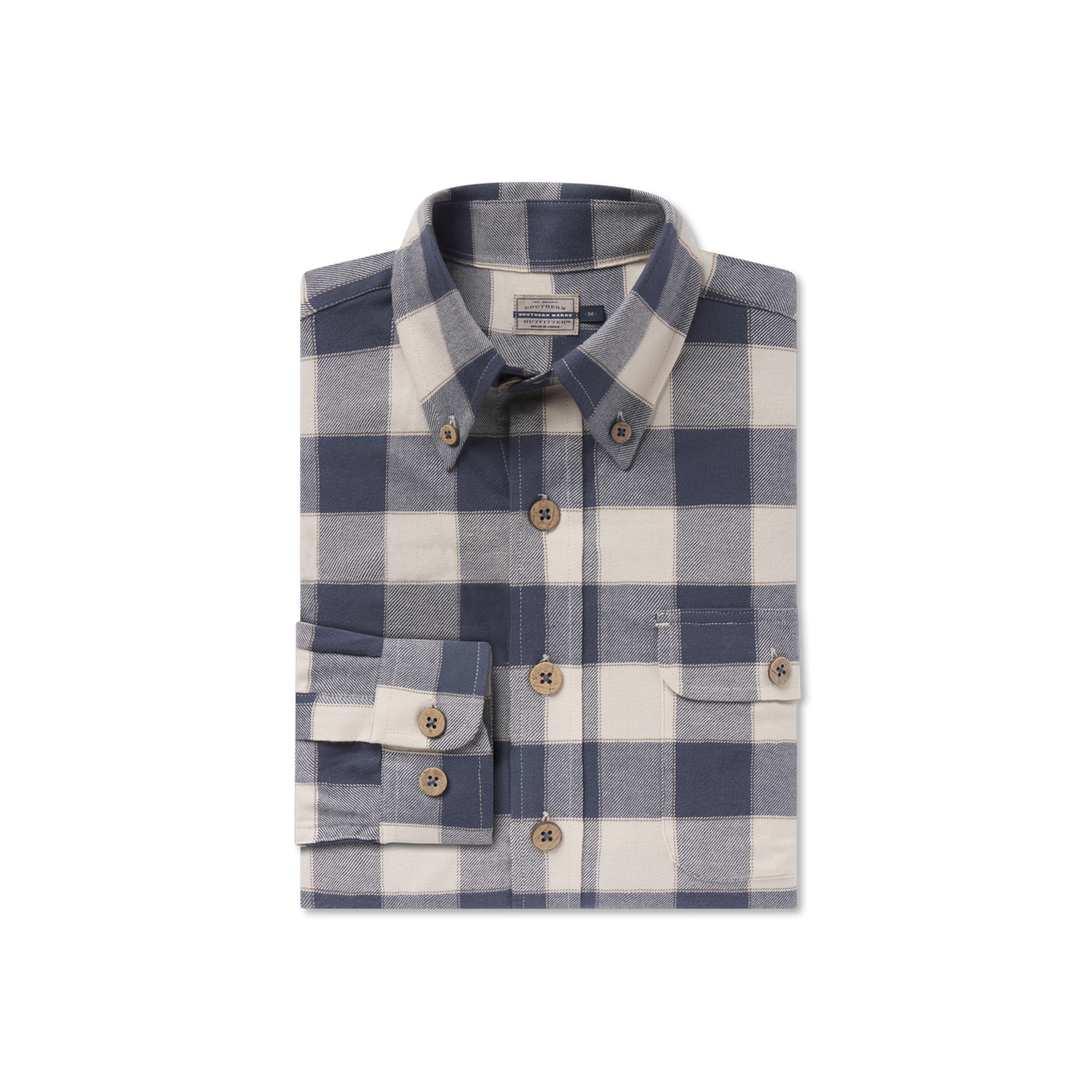 White & Slate Flannel