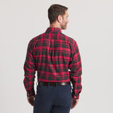 Navy & Red  Plaid | On Model | Back