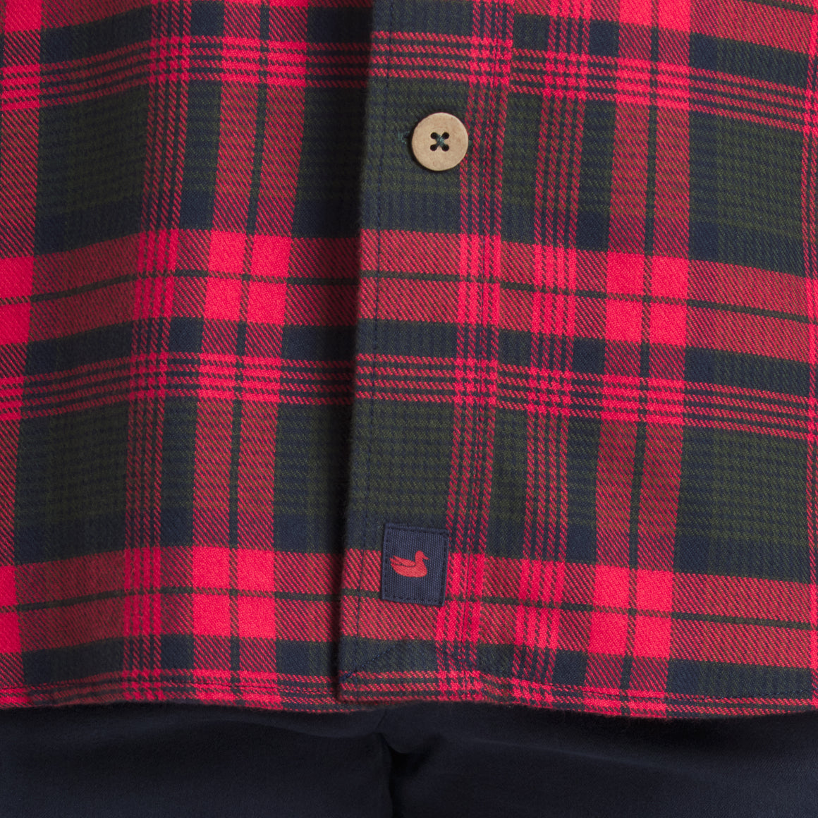 Navy & Red  Plaid | On Model | Details