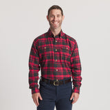 Navy & Red  Plaid | On Model | Front