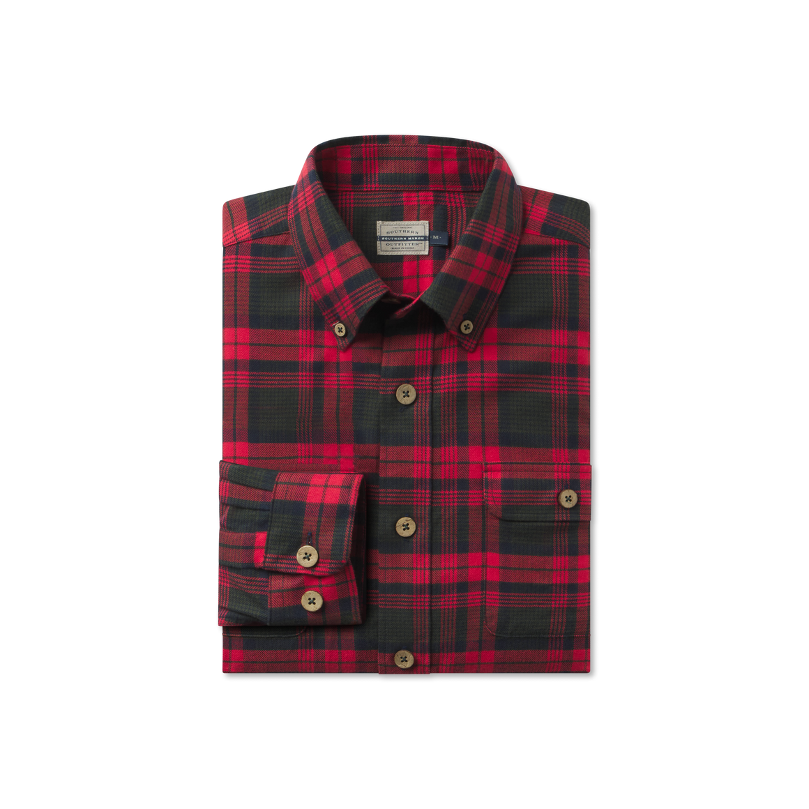 Navy & Red  Plaid