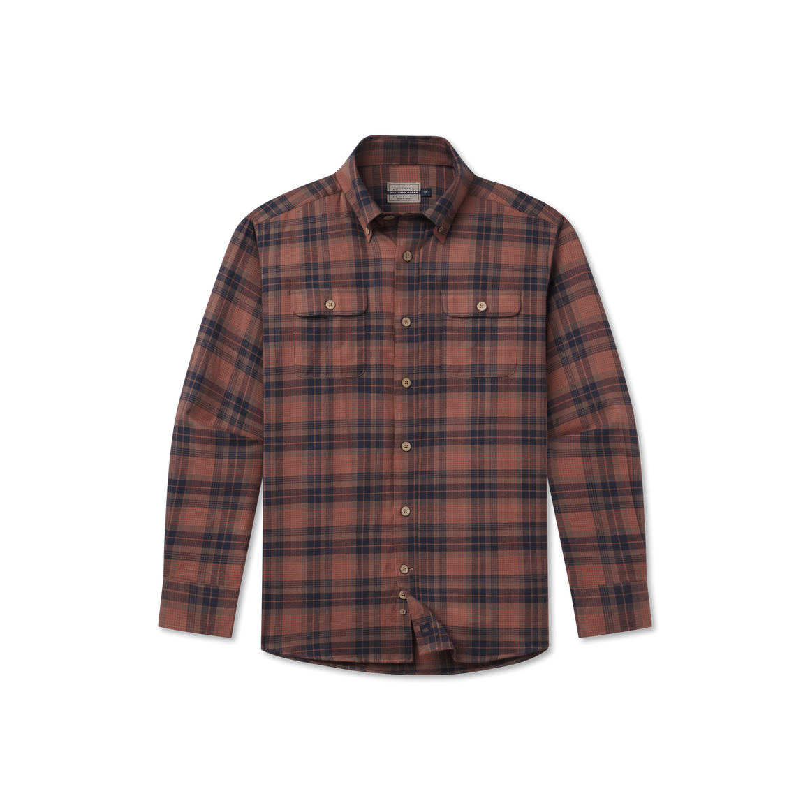 Stone Brown & Navy Plaid | Front