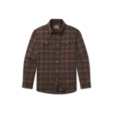Dark Olive & Stone Brown Plaid  | Front