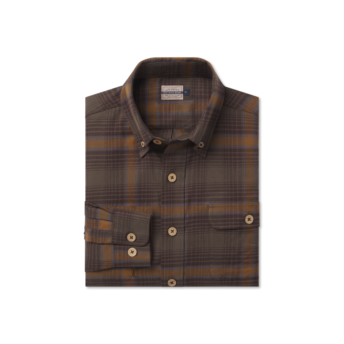 Dark Olive & Stone Brown Plaid 