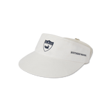 White Visor with Navy Duck