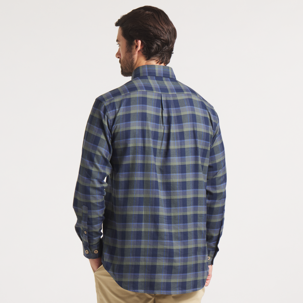 Navy & Dark Green | ON MODEL BACK