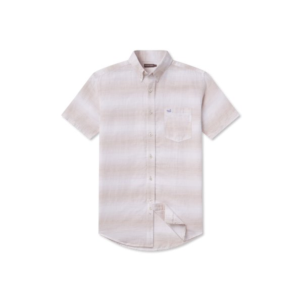 Burnt Taupe and White Linen | Front