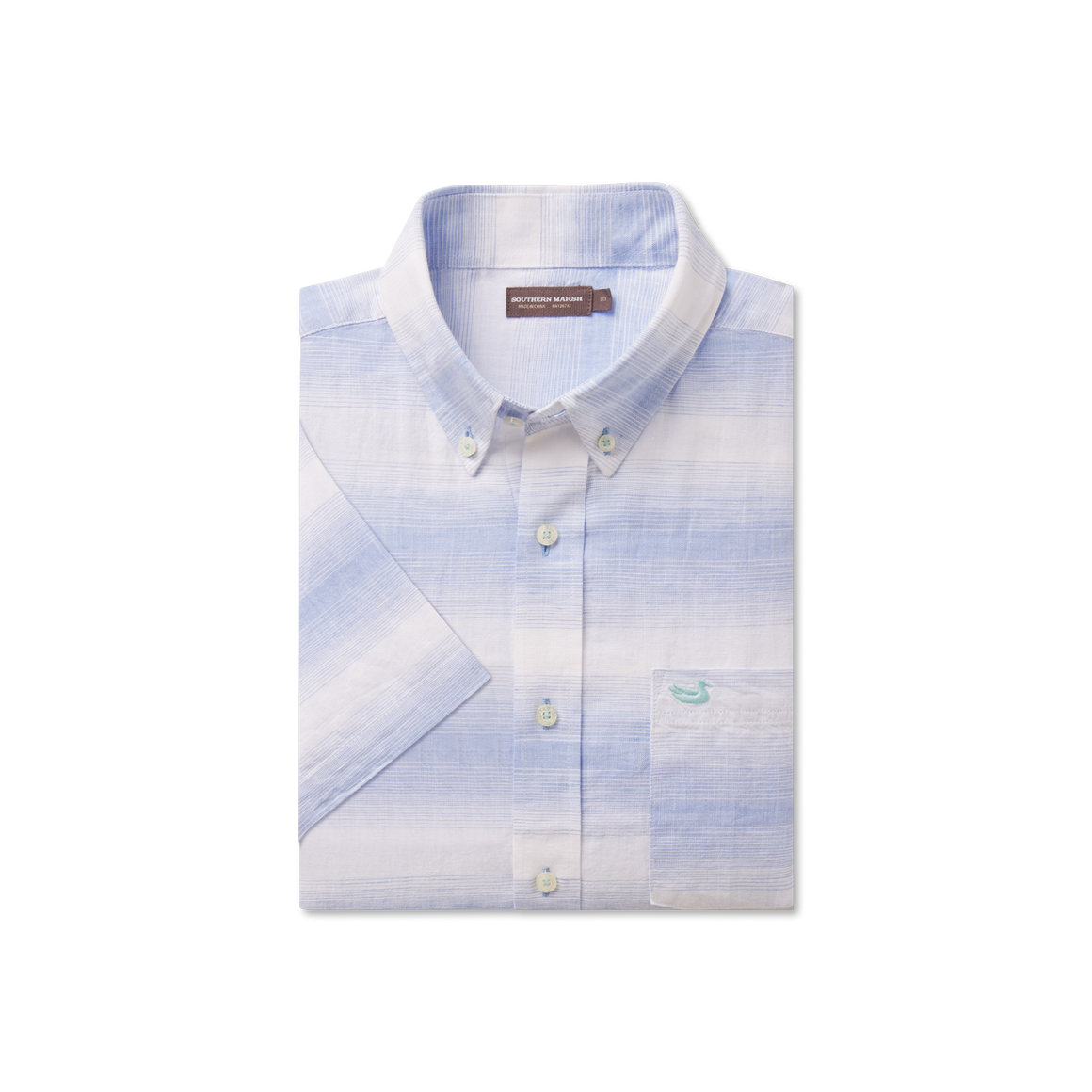 Light Blue and White Linen