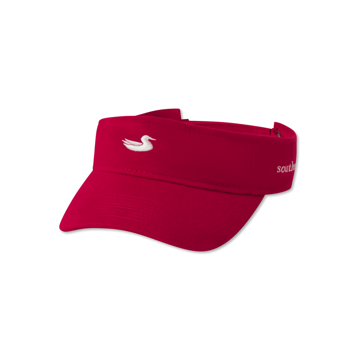 Crimson Visor with White Duck