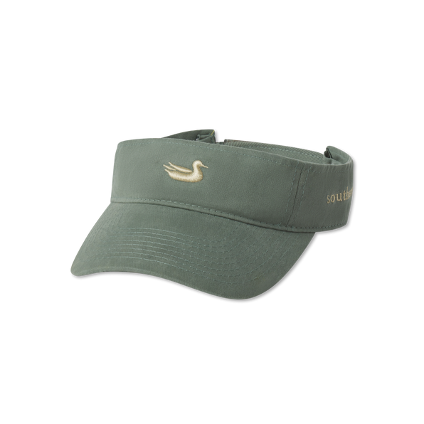 OLIVE Visor WITH TAN Duck