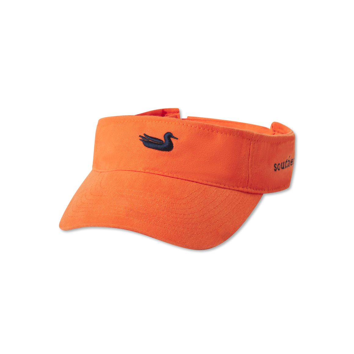 Orange Visor with Navy Duck