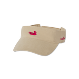 Tan Visor with Red Duck