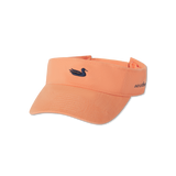 Tangerine Visor with Navy Duck