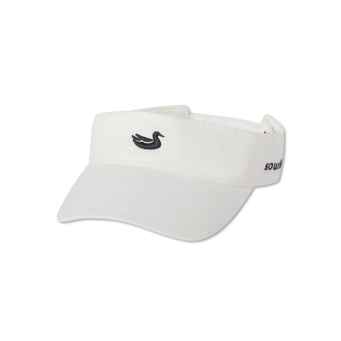 White Visor with Navy Duck | Signature Visor