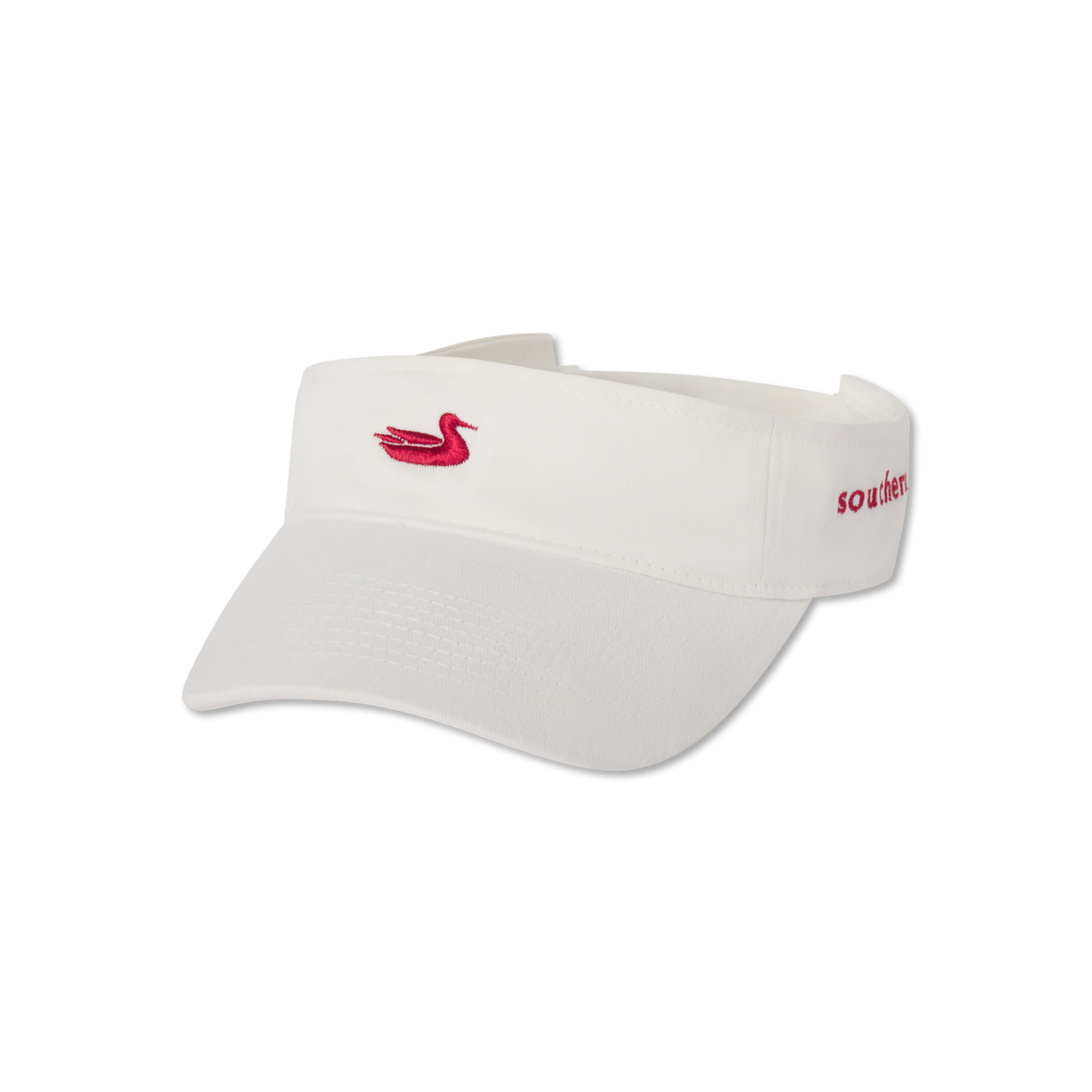 White Visor with Red Duck