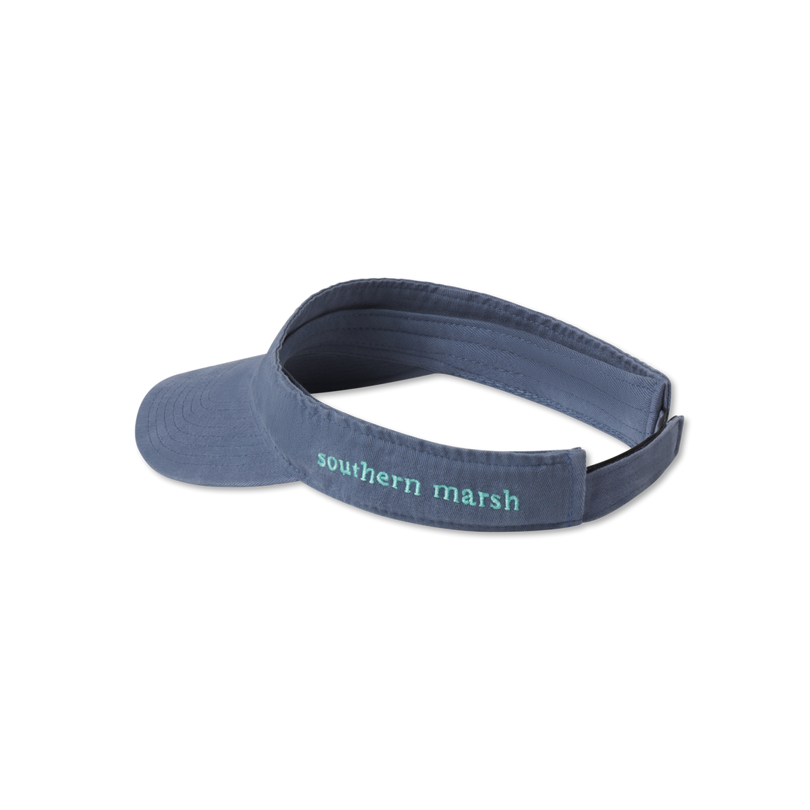 Washed Slate Visor with Sage Green Duck | Side
