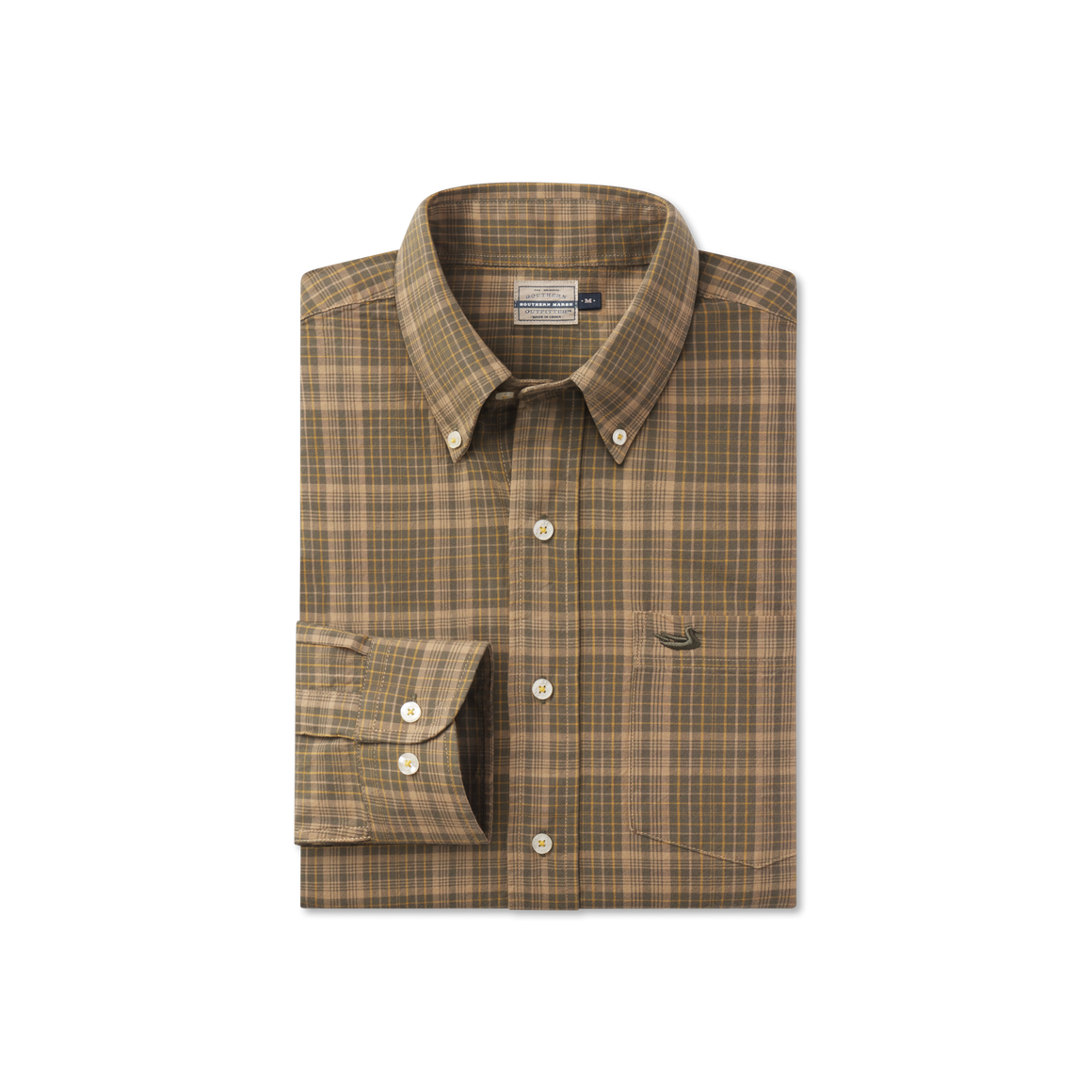 Dark Olive and Tan