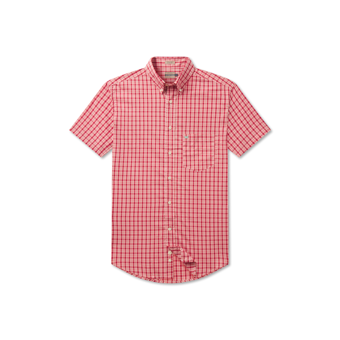 Washed Red and Mint Plaid | Front