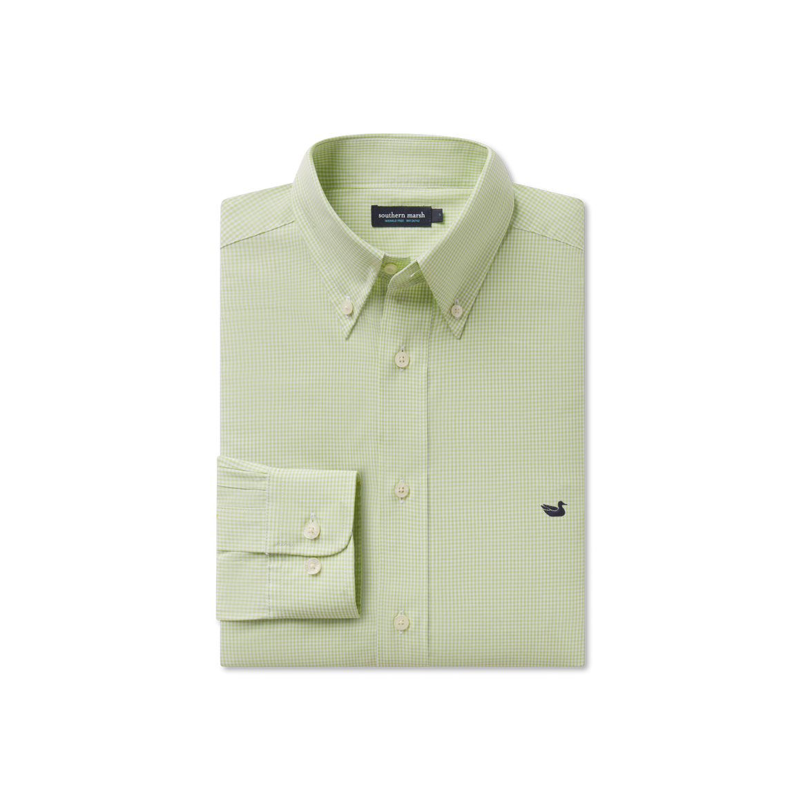 Lime with Navy Duck | Fold