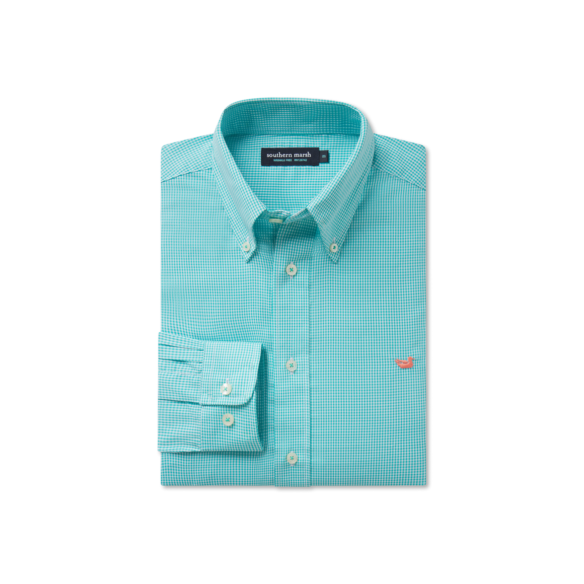 Teal with Peach Duck