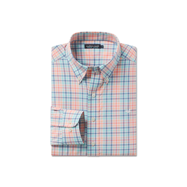 Peach and Navy