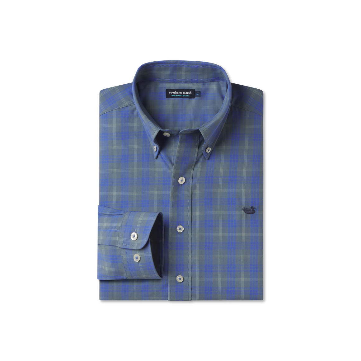Dark Green and Royal Blue