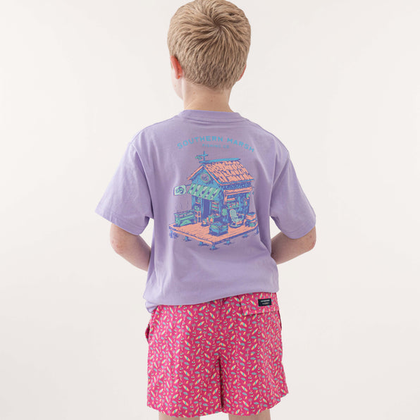 Wharf Purple | On Model Back 