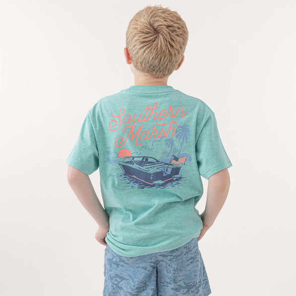 Washed Bimini Green | On Model Back