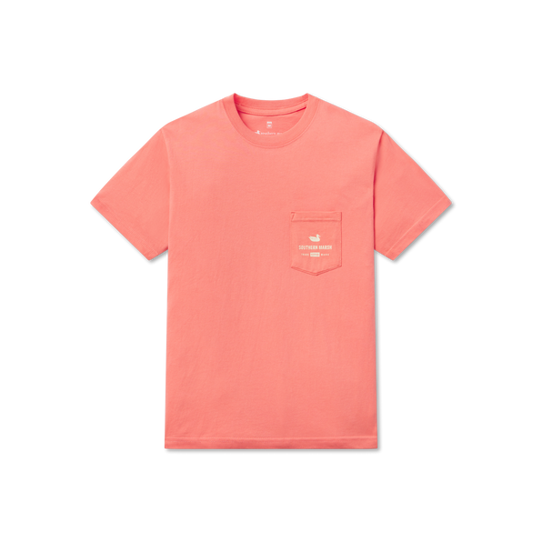 Coral | Youth Retro Riptide Tee | Front