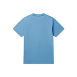 Breaker Blue with Lime | Back of Tee