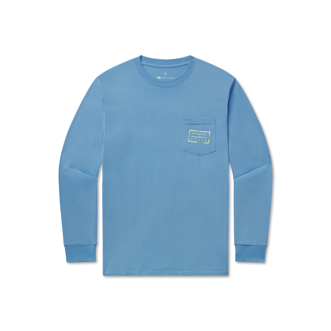 Breaker Blue | Youth Authentic Tee | Long Sleeve T-Shirt | Front