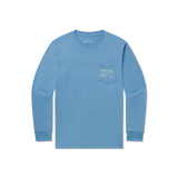 Breaker Blue | Youth Authentic Tee | Long Sleeve T-Shirt | Front