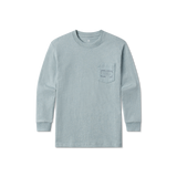 Washed Moss Blue Heather| Front