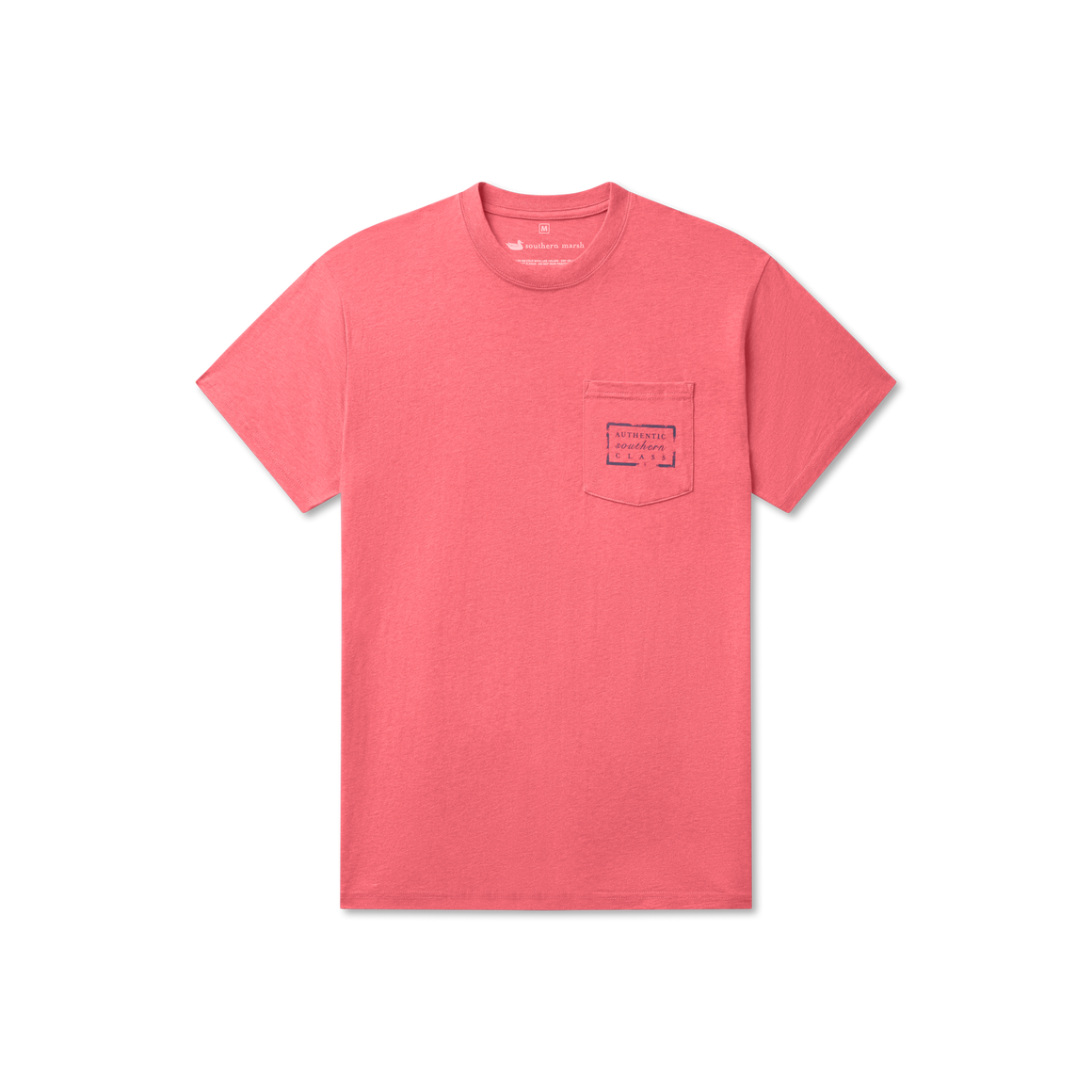 Washed Strawberry Fizz Heather | Youth Authentic Vibrant Tee | Front