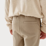 Burnt Taupe Waffle Knit | On Model Back