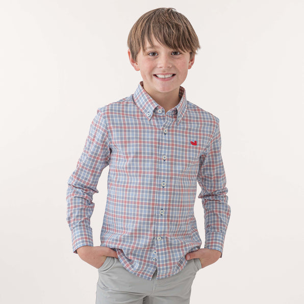 Navy & Red | On Model Front