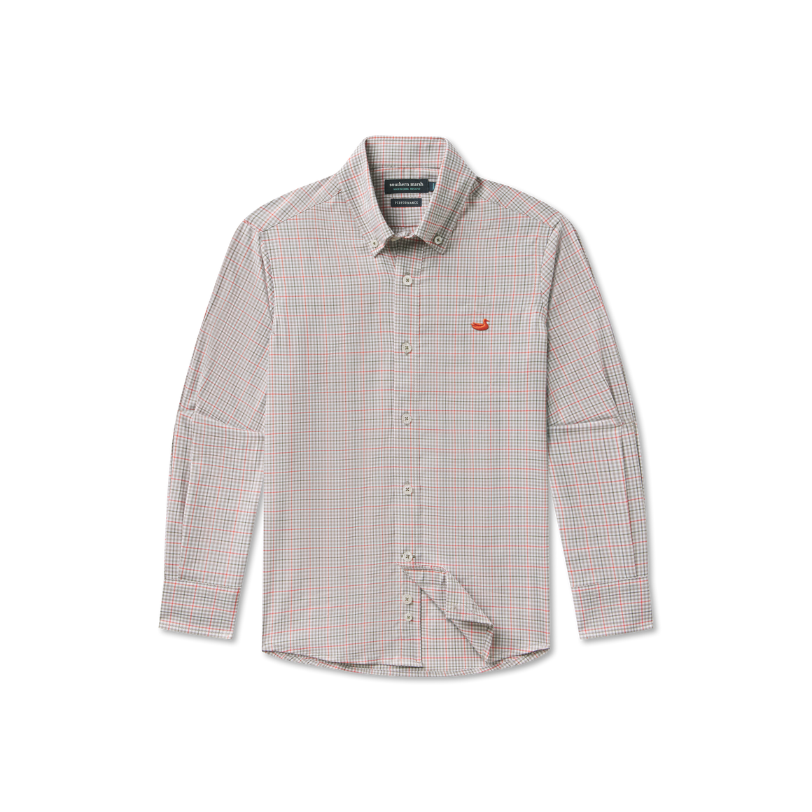 Burnt Taupe & Dark Olive Gingham | Front
