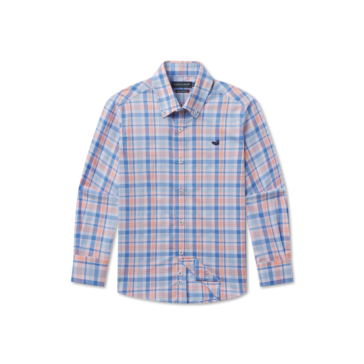Royal & Orange Plaid | Front