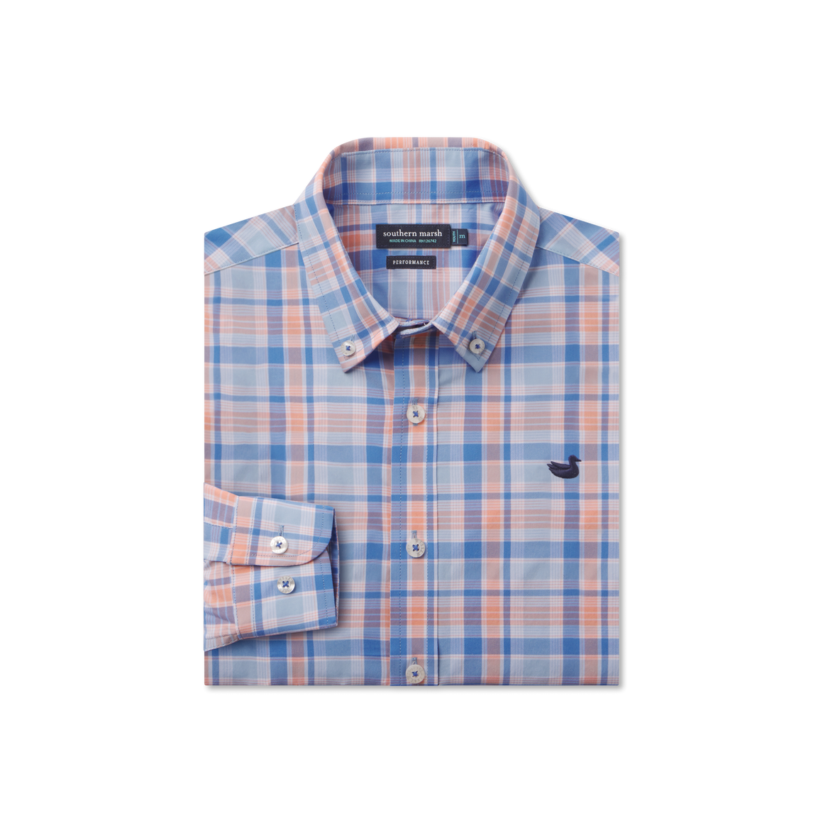 Royal & Orange Plaid