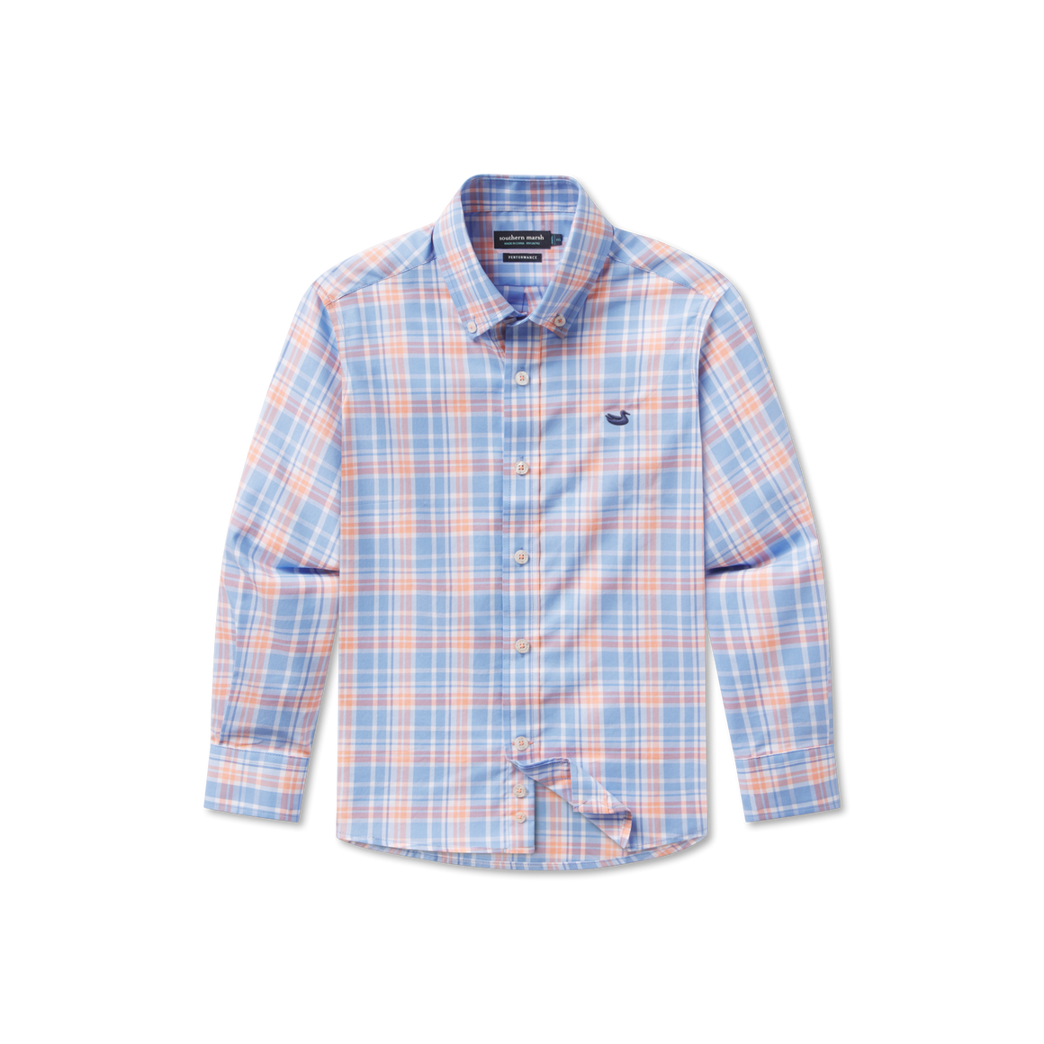 French Blue &     Peach | Front