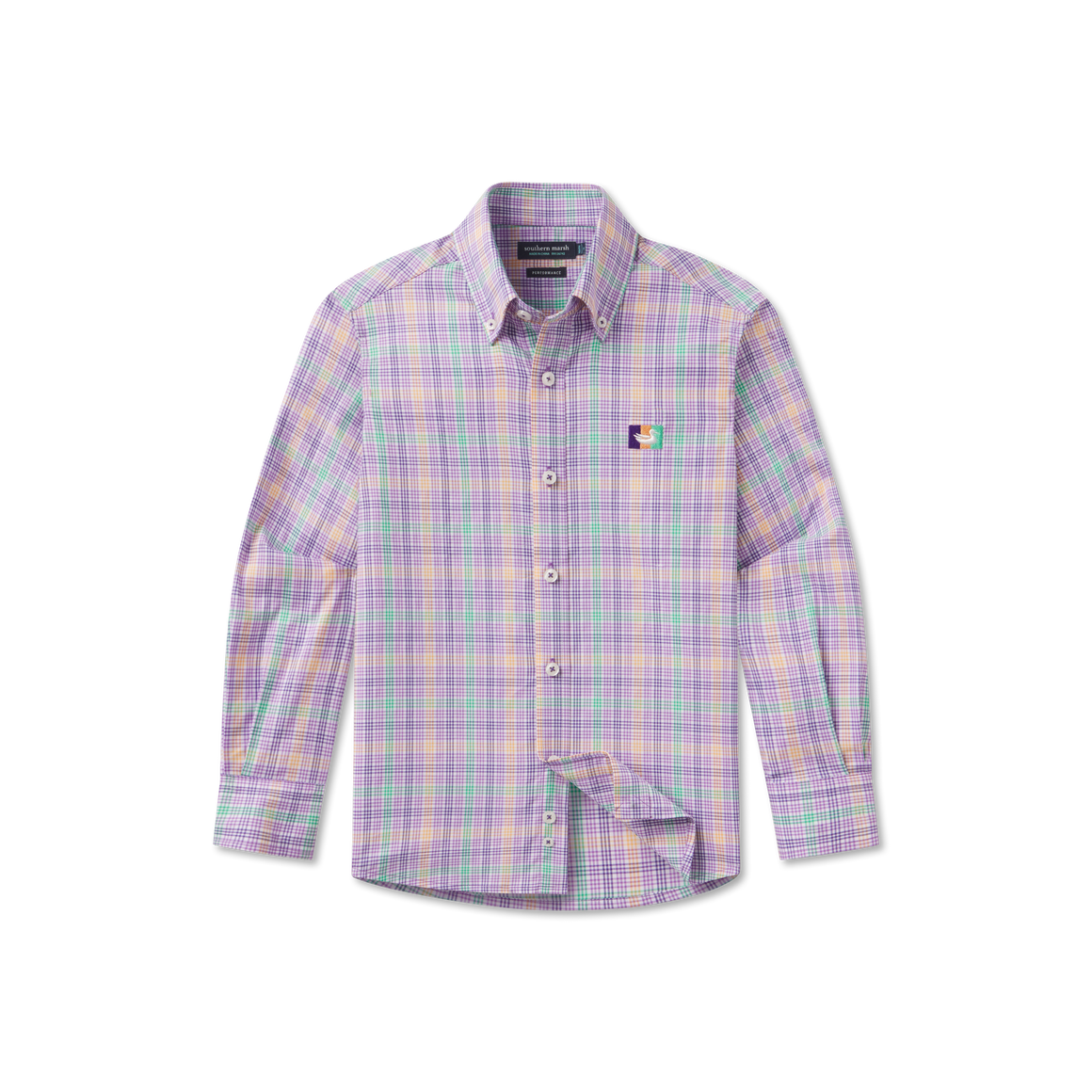 Purple Gold & Green Plaid | Front
